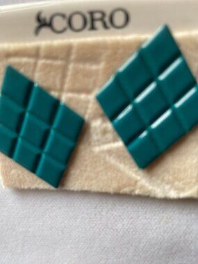 Vintage Coro turquoise earrings